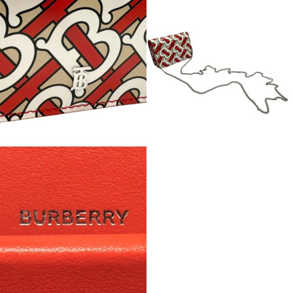 z1512 11 c Burberry Leather Coin Case Beige Orange