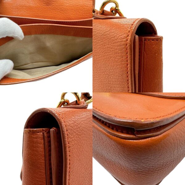 z1514 6 c Miu Miu Handbag Shoulder Bag Leather Orange