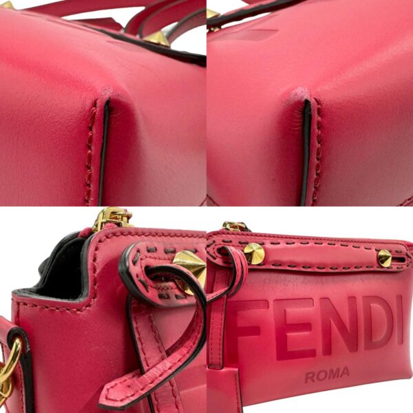 z1578 6 c Fendi Visible Crossbody Shoulder Bag Leather Pink