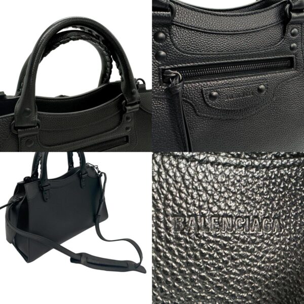 z1604 11 c Balenciaga Neo Classic City Leather Shoulder Bag Black