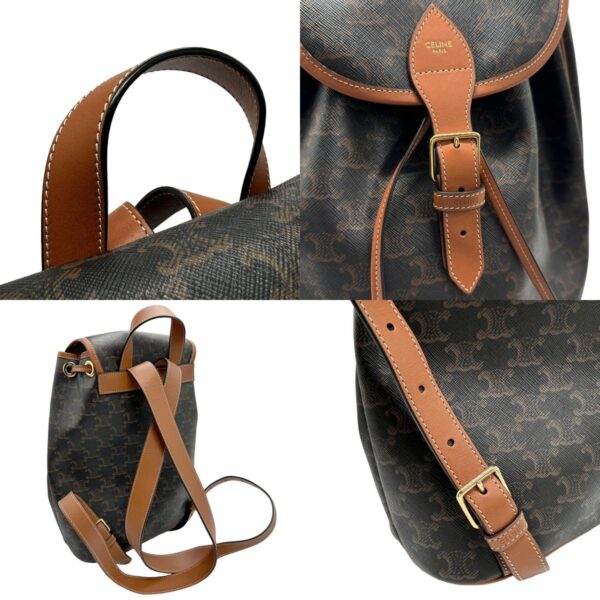 z1688 10 c Celine Triomphe Rucksack Canvas Brown