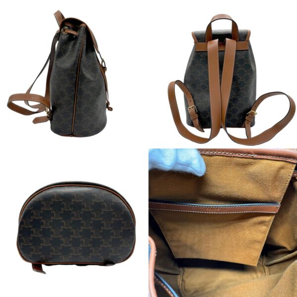 z1688 2 c Celine Triomphe Rucksack Canvas Brown