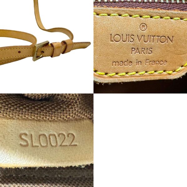 z1694 11 c Louis Vuitton Trotter Monogram Canvas Shoulder Bag Brown