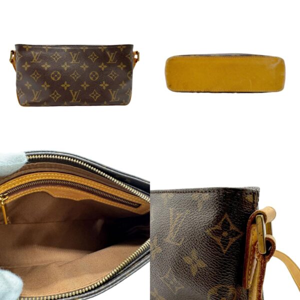 z1694 3 c Louis Vuitton Trotter Monogram Canvas Shoulder Bag Brown