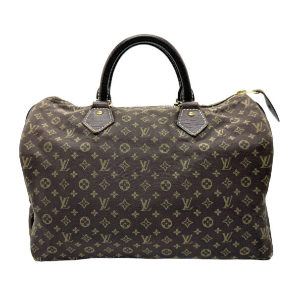 z1695 1 Louis Vuitton Minilan Speedy 30 Canvas Handbag Brown