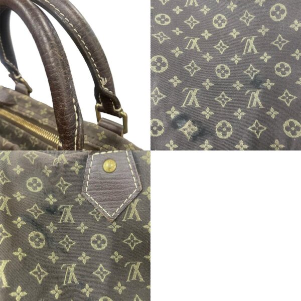 z1695 14 c Louis Vuitton Minilan Speedy 30 Canvas Handbag Brown