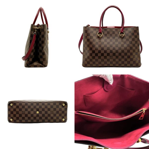 z1729 2 c Louis Vuitton Riverside Damier Canvas Handbag Brown