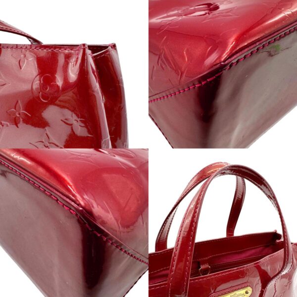 z1740 7 c Louis Vuitton Wilshire PM Vernis Leather Handbag Pomme dAmour