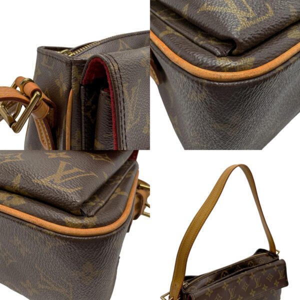 z1752 7 c Louis Vuitton Viva Cite MM Monogram Canvas Shoulder Bag Brown