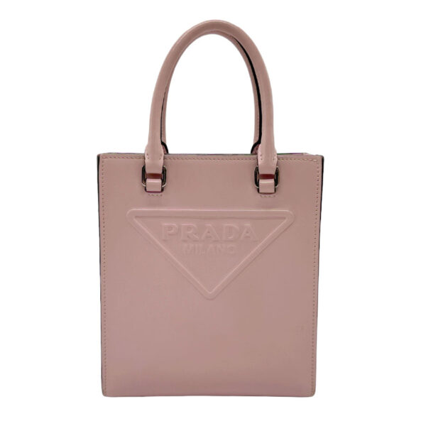 z1760 1 Prada Crossbody Shoulder Bag Leather Pink