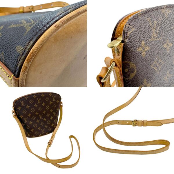 z1774 7 c Louis Vuitton Drouot Monogram Canvas Shoulder Bag Brown