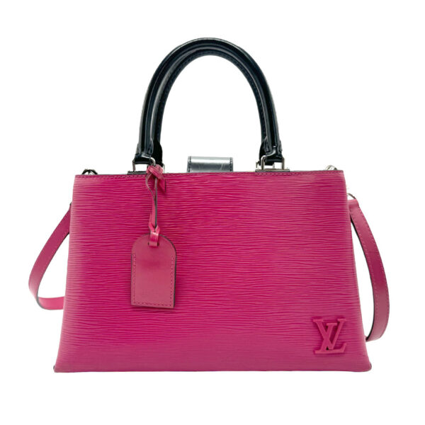 z1792 1 Louis Vuitton Kleber PM Epi Leather Shoulder Bag Hot Pink