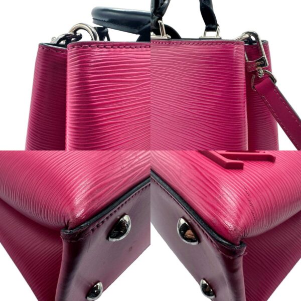 z1792 6 c Louis Vuitton Kleber PM Epi Leather Shoulder Bag Hot Pink