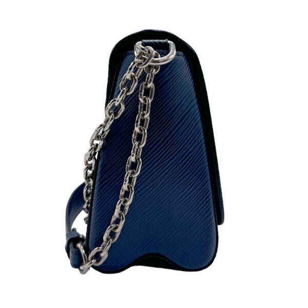 z1794 15 Louis Vuitton Twist MM Epi Leather Shoulder Bag Indigo Blue