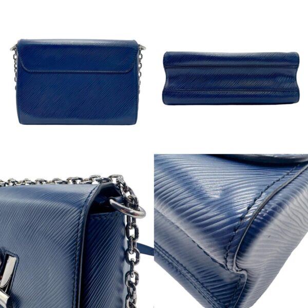 z1794 3 c Louis Vuitton Twist MM Epi Leather Shoulder Bag Indigo Blue