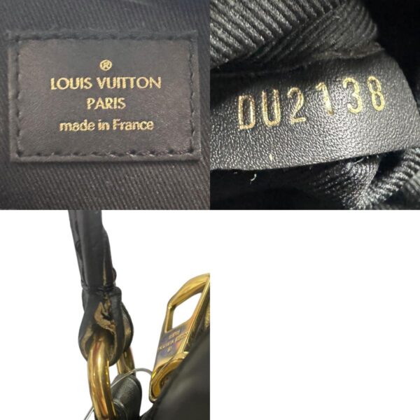 z1823 14 c Louis Vuitton Saintonge Monogram Canvas Shoulder Bag Black