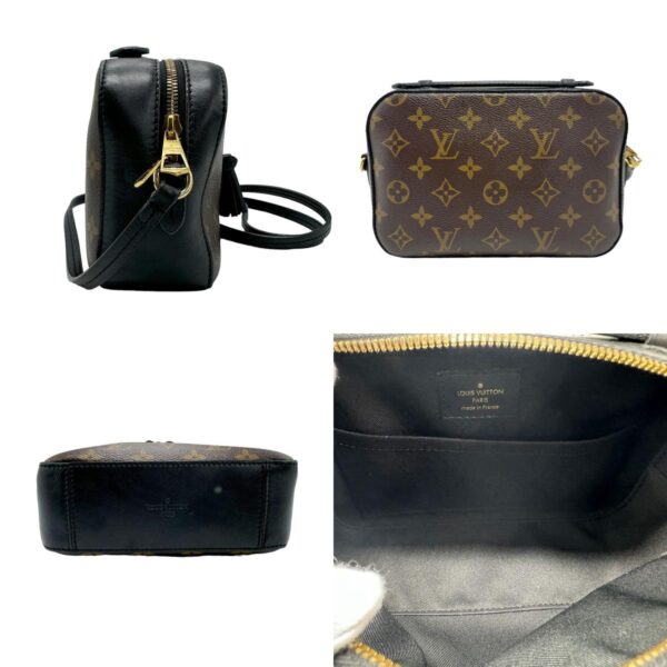 z1823 2 c Louis Vuitton Saintonge Monogram Canvas Shoulder Bag Black