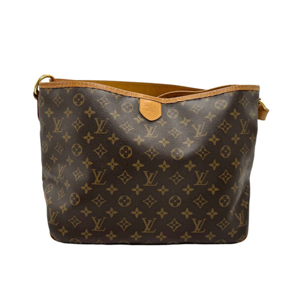 z1841 1 Louis Vuitton Delightful PM Monogram Canvas Shoulder Bag Brown