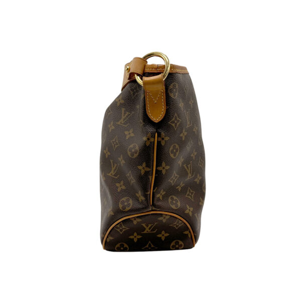 z1841 2 Louis Vuitton Delightful PM Monogram Canvas Shoulder Bag Brown