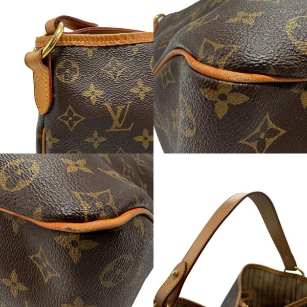 z1841 7 c Louis Vuitton Delightful PM Monogram Canvas Shoulder Bag Brown