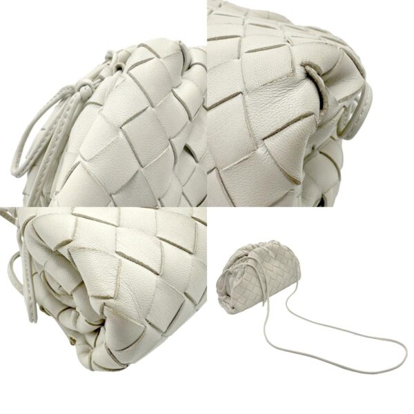 z1844 7 c Bottega Veneta Mini The Pouch Leather Shoulder Bag Ivory