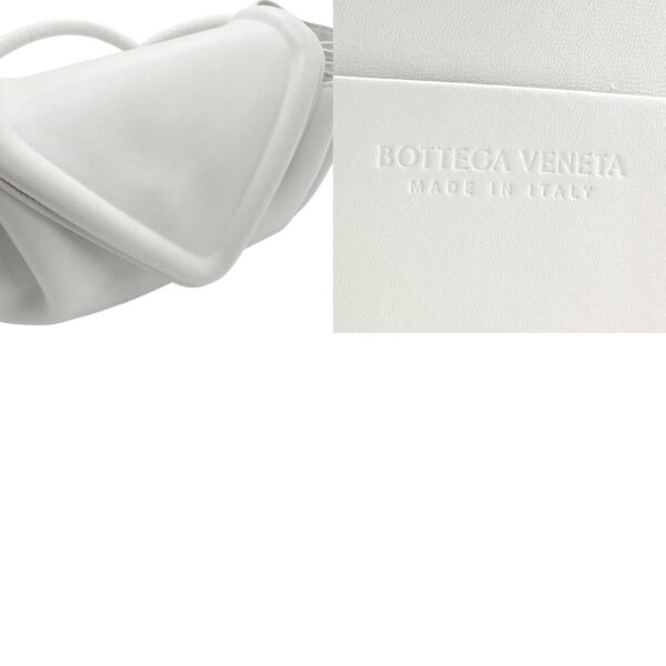 z1845 11 c Bottega Veneta Beak Leather Shoulder Bag White