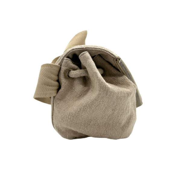 z1875 2 Bottega Veneta Beak Canvas Shoulder Bag Beige