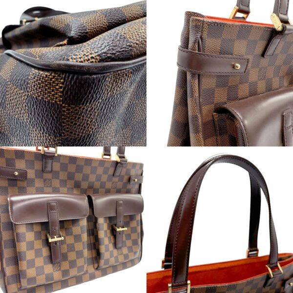 z1884 7 c Louis Vuitton Uzes Damier Canvas Handbag Brown