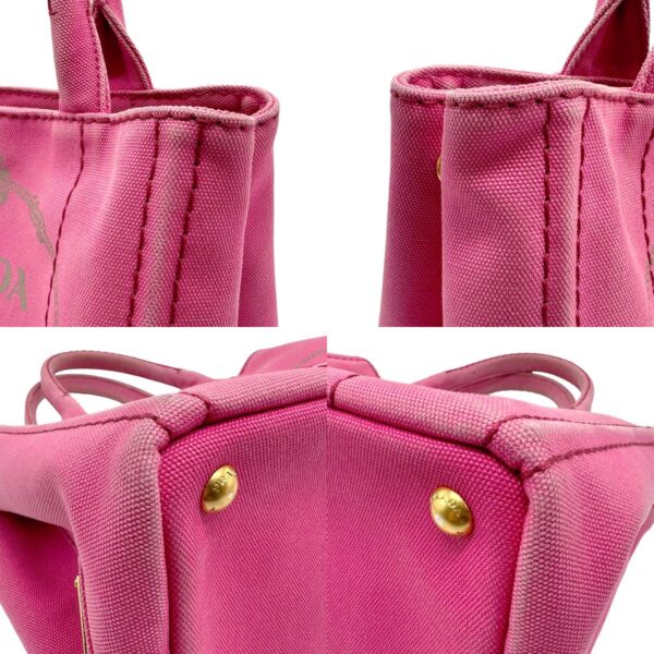 z1890 6 c Prada Shoulder Bag Canapa Canvas Pink