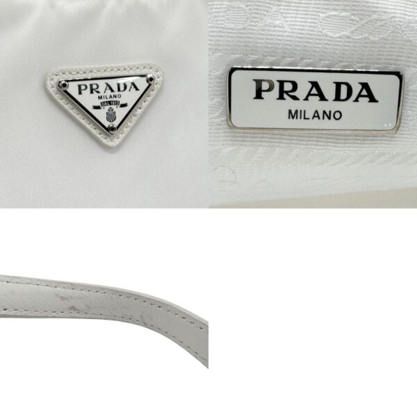 z1901 11 c Prada Handbag Nylon White