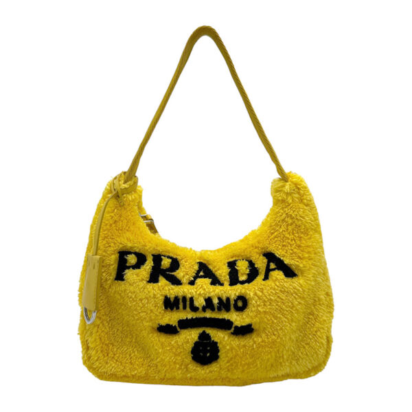 z1921 1 Prada Mini Bag Terry Yellow Black