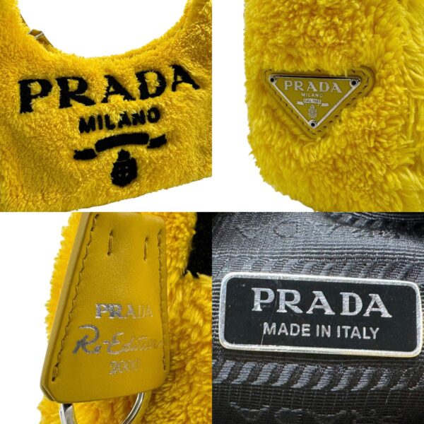 z1921 11 c Prada Mini Bag Terry Yellow Black