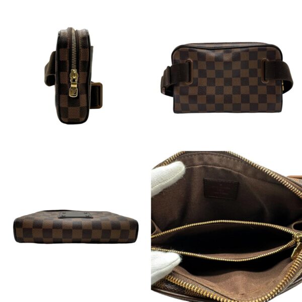 z1931 2 c Louis Vuitton Brooklyn Bum Bag Damier Canvas Brown