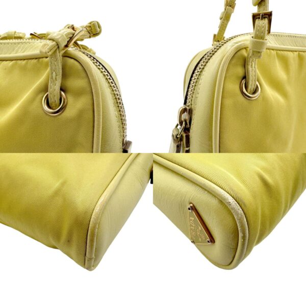 z1947 6 c Prada Handbag Nylon Yellow