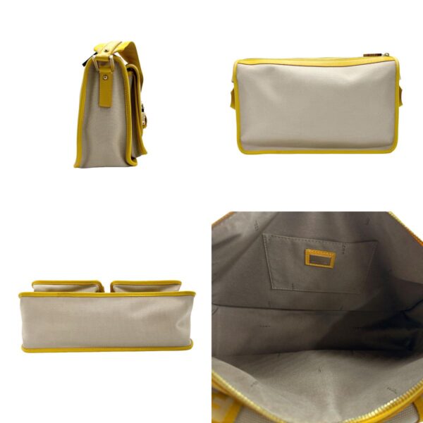 z1959 2 c Fendi Shoulder Bag Canvas Yellow