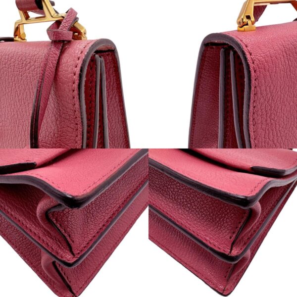 z1975 6 c Miu Miu Shoulder Bag Leather Pink