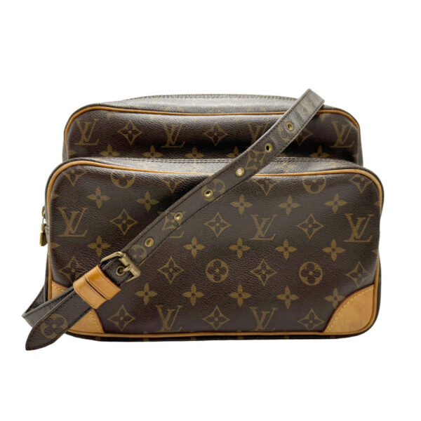 z2023 1 Louis Vuitton Nile Shoulder Bag Monogram Canvas Brown