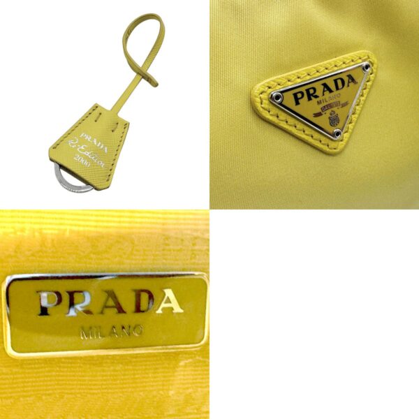 z2029 11 c Prada Handbag Nylon Yellow