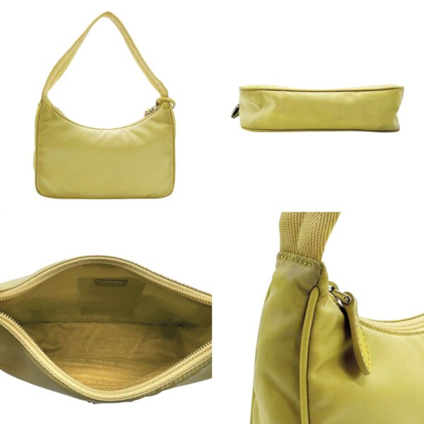 z2029 3 c Prada Handbag Nylon Yellow