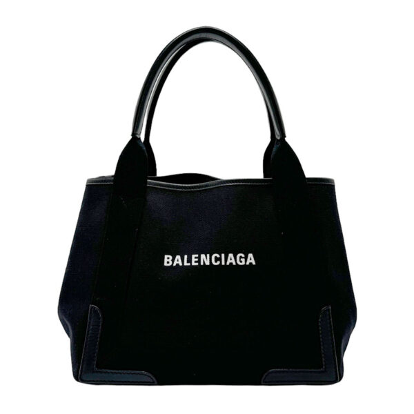 z2033 1 Balenciaga Cabas S Canvas Tote Bag Black