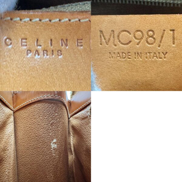 z2049 11 c Celine Macadam Shoulder Bag Leather Brown