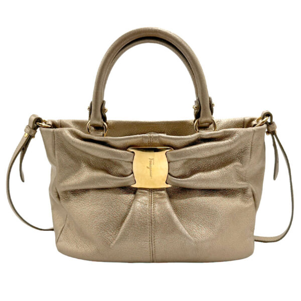 z2052 1 Salvatore Ferragamo Vara Leather Shoulder Bag