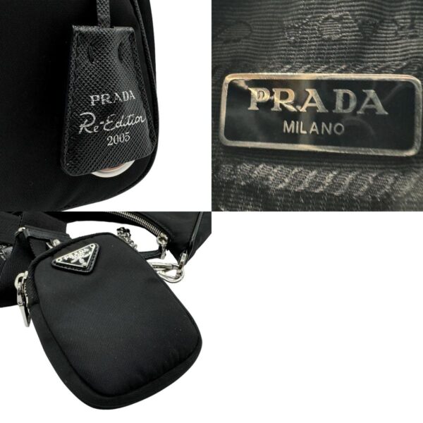 z2054 14 c Prada Shoulder Bag Nylon Black