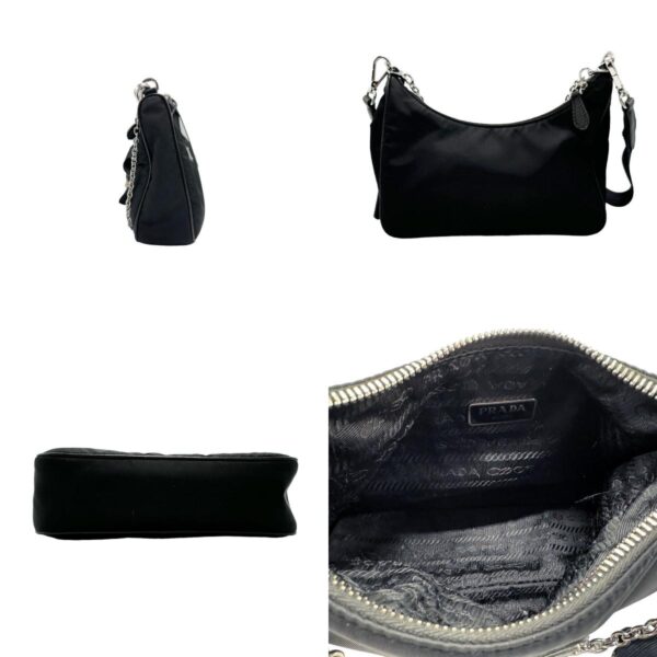 z2054 2 c Prada Shoulder Bag Nylon Black