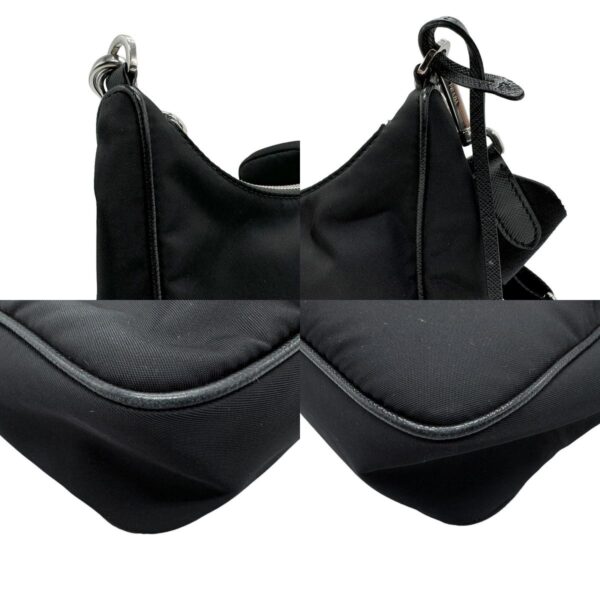 z2054 6 c Prada Shoulder Bag Nylon Black