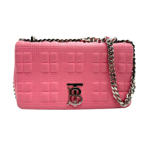 z2056 1 Burberry Leather Shoulder Bag Pink