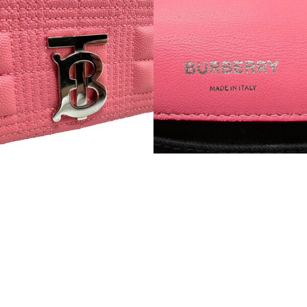 z2056 11 c Burberry Leather Shoulder Bag Pink