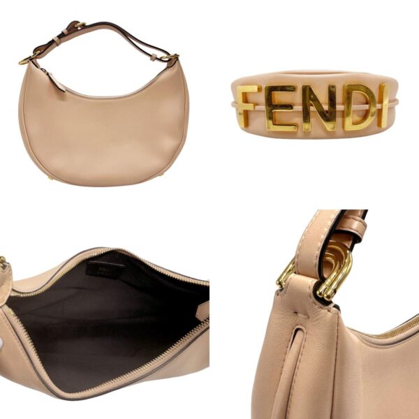 z2083 3 c Fendi Handbag Graffiti Leather Pink