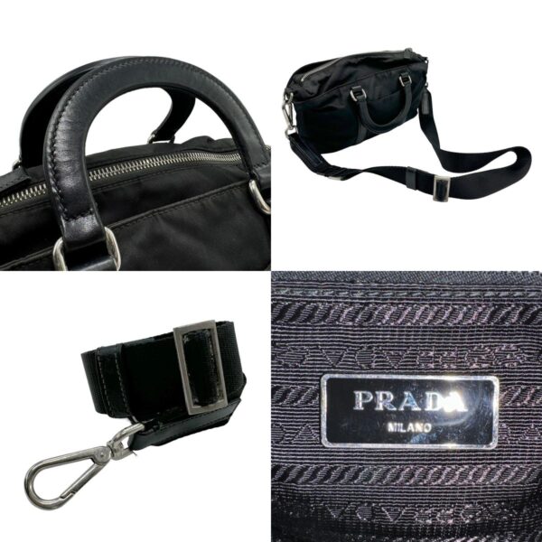 z2106 10 c Prada Shoulder Bag Nylon Black