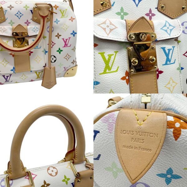 z2112 10 c Louis Vuitton Blonde Handbag Monogram Multicolor Canvas